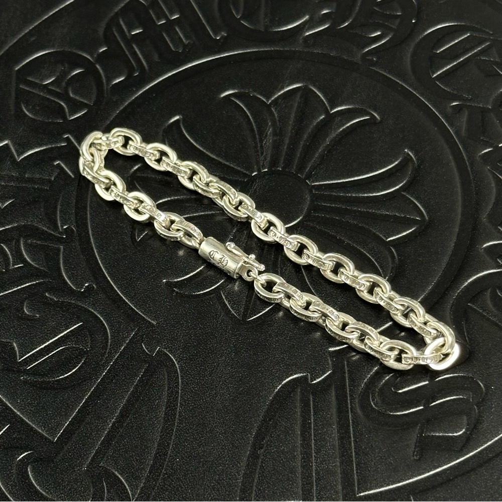 Chrome Hearts Silver Paper Chain Bracelet